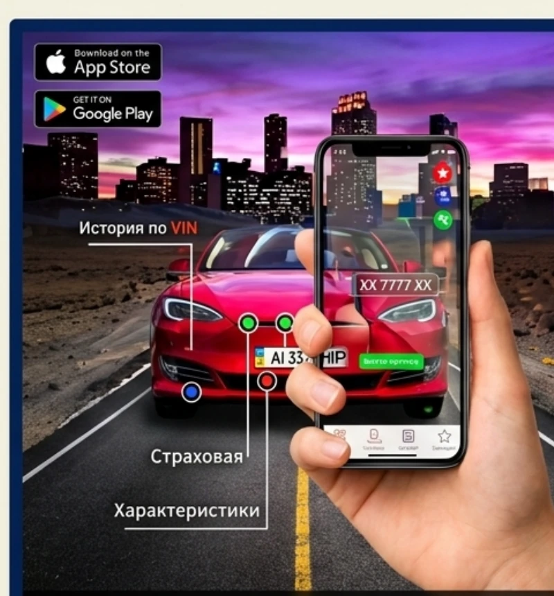 Креатив AutoClub 365 із просуванням сканера номерів авто